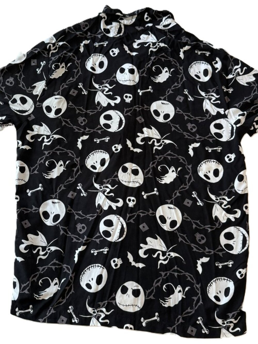 Disney Nightmare Before Christmas Jack Skellington Button Up Shirt XXL - Picture 2 of 4